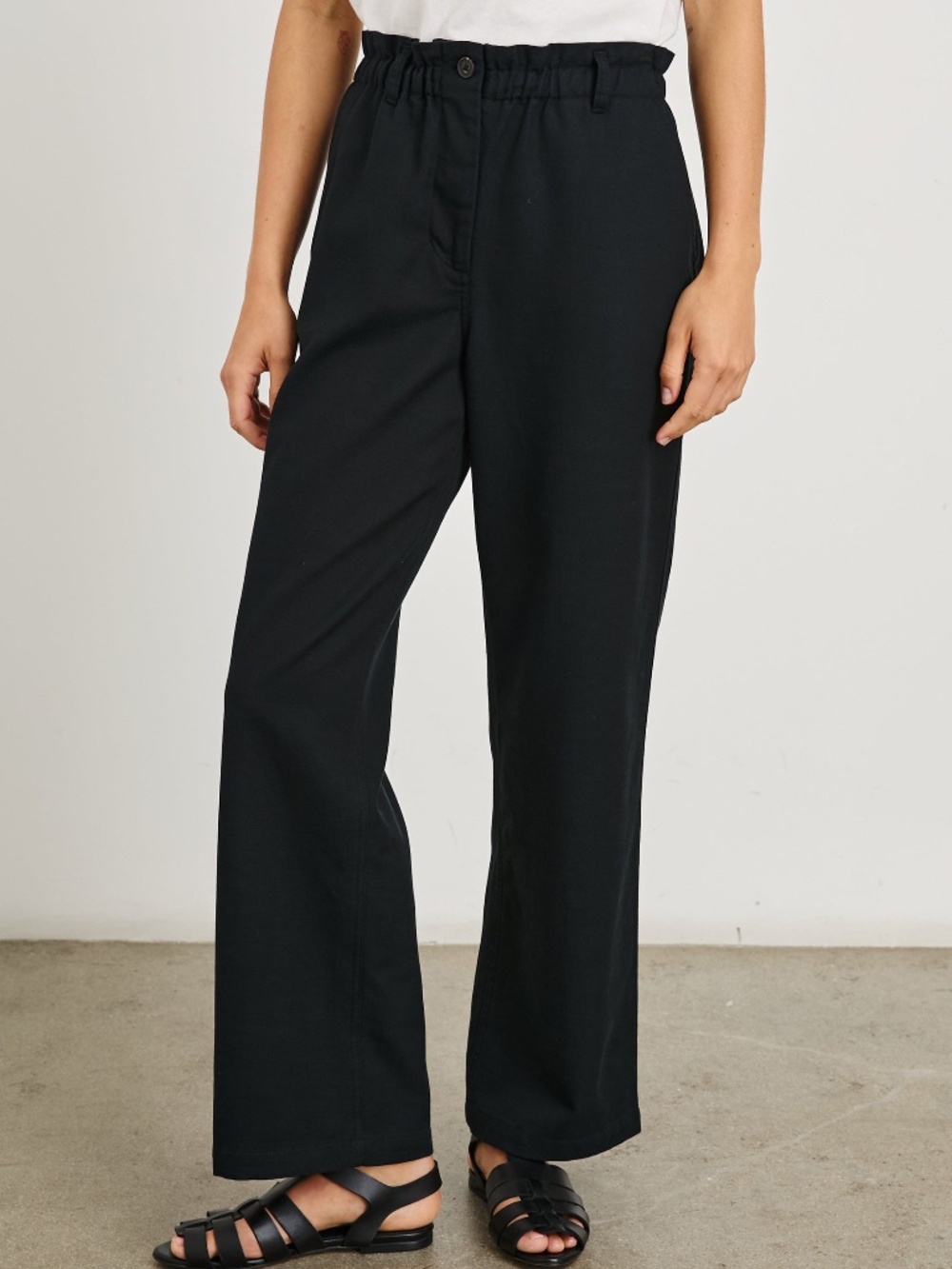 Rails Lira Pant Cotton Pants Black Straight leg Pull-on Women’s Large NWT